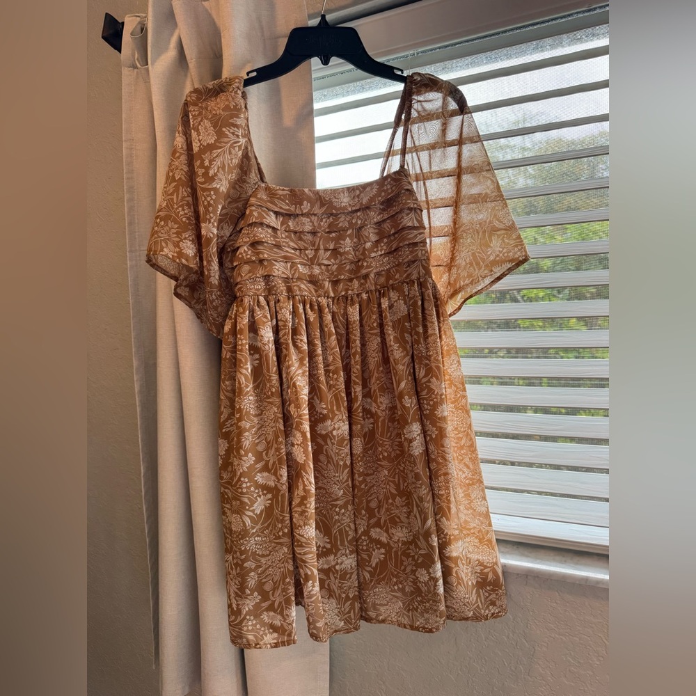 Wallflower Brown Floral Mini dress